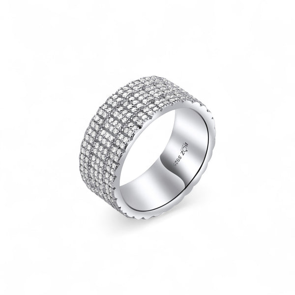 Item | Buy Presidential Moissanite Band in 925 Sterling Silver | SPOP Enterprise Global